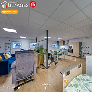 Realisation visite virtuelle appartement pour personnes agees et handicap vignette